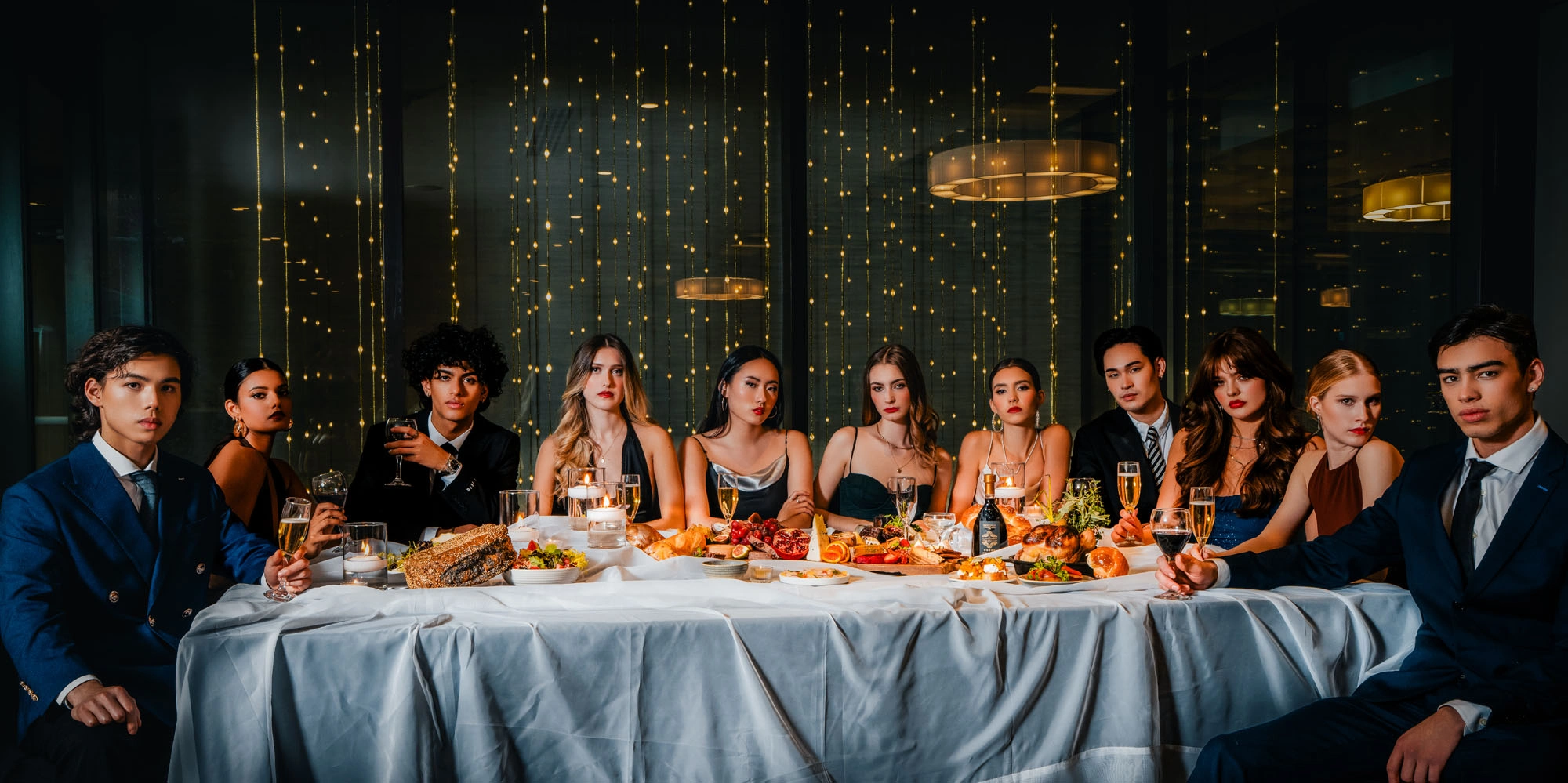 Full cast editorial group image from Night in Arras Vancouver