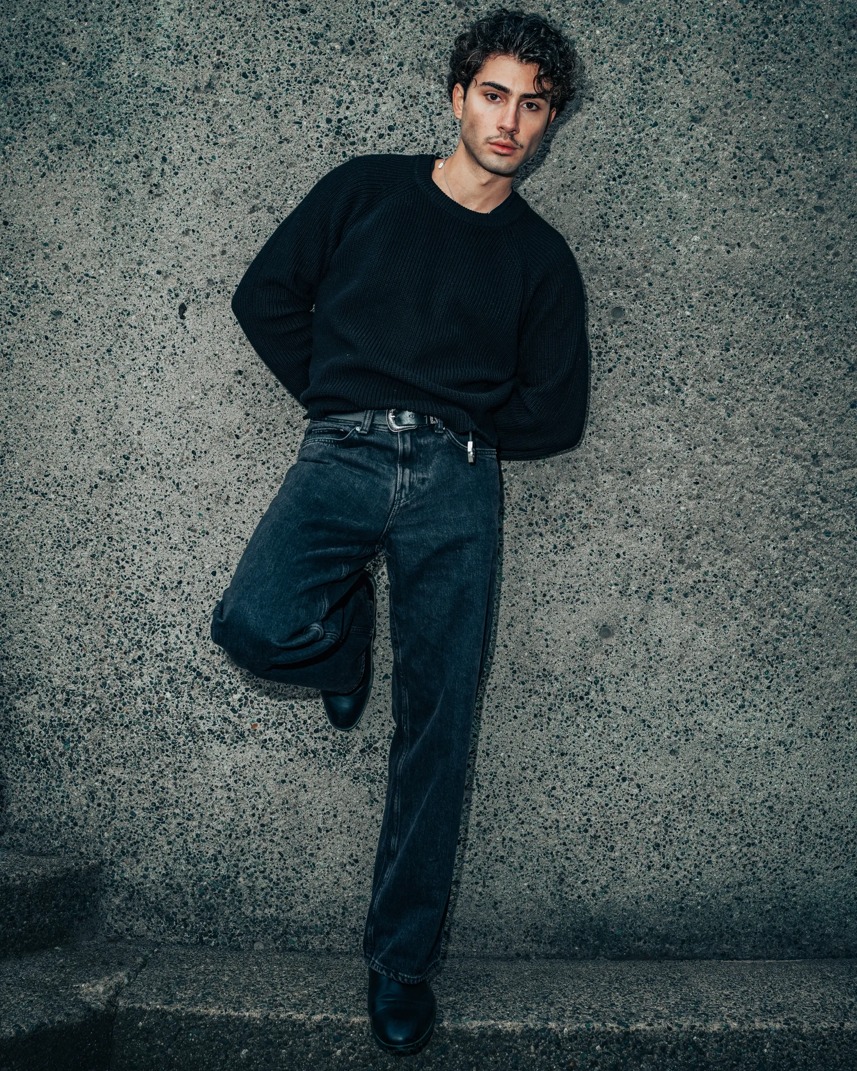 Mario urban fashion portrait in downtown Vancouver
