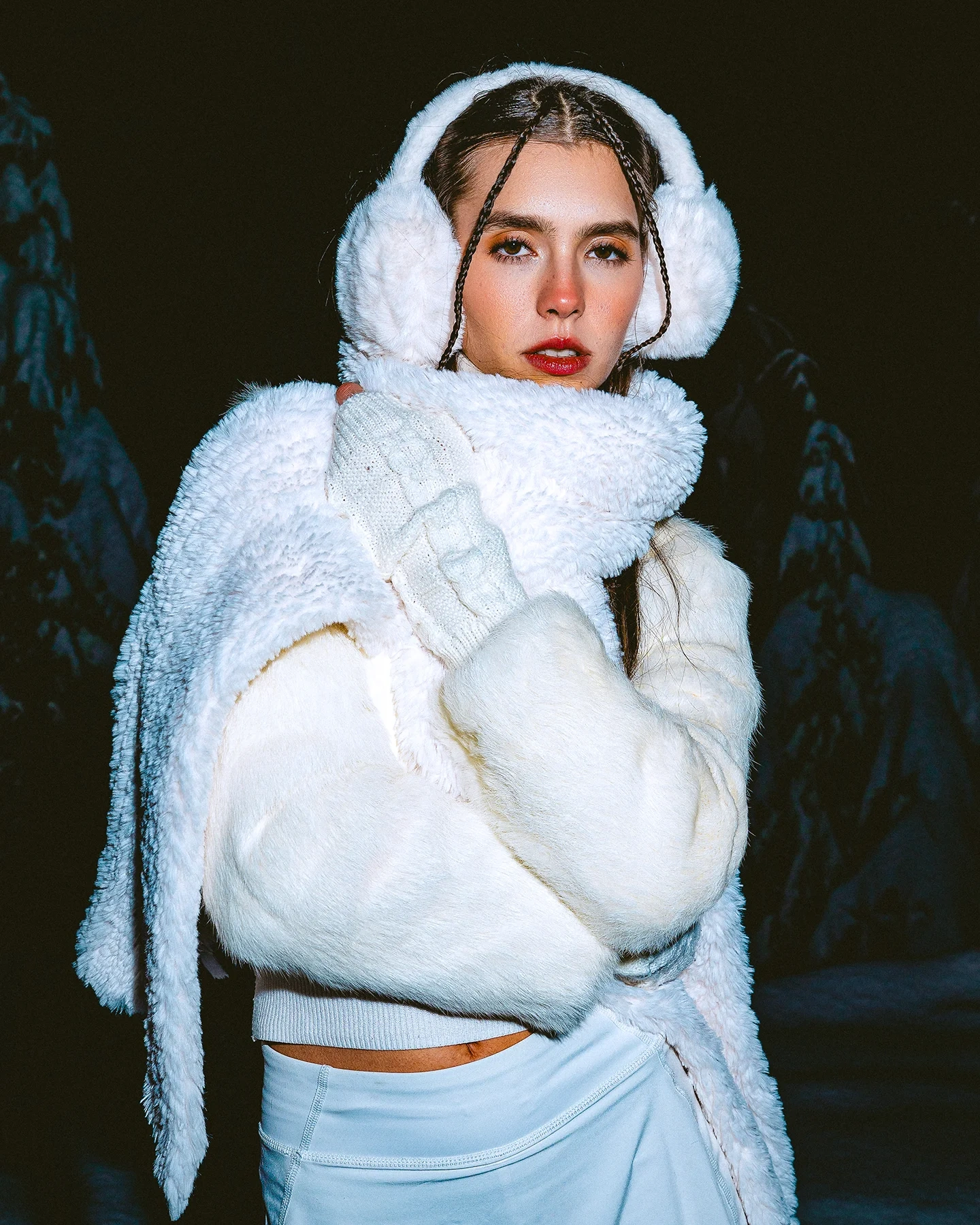 Closing portrait from the Stella Winter Vancouver mountain editorial