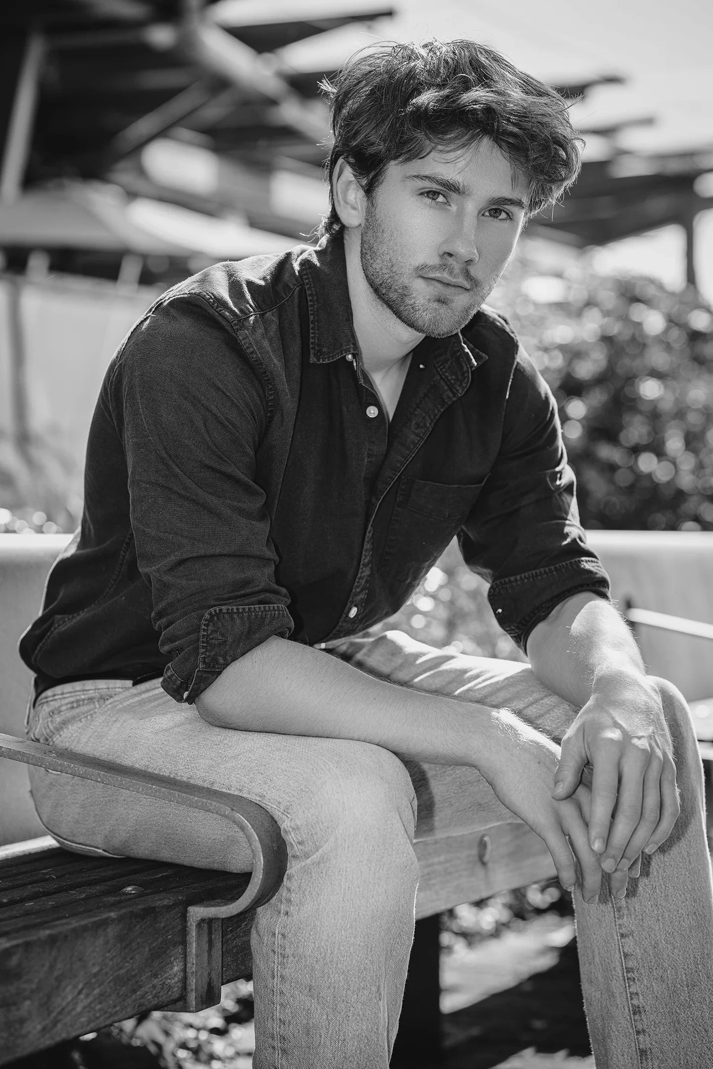 Nathan editorial portrait in North Vancouver urban waterfront setting