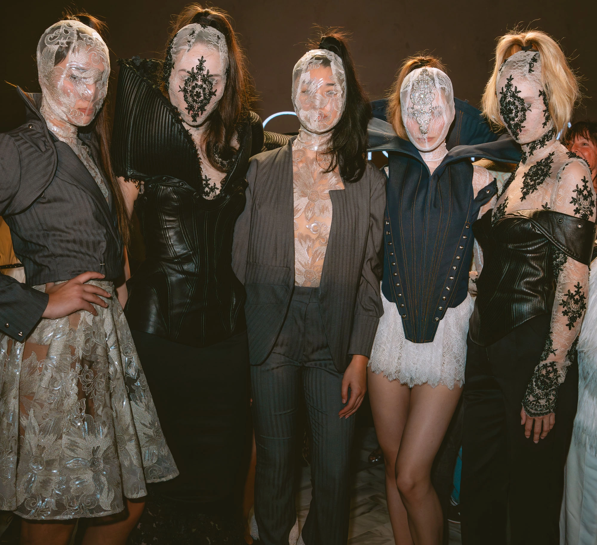Model walking runway at Vancouver Fashion Week Fall 2025