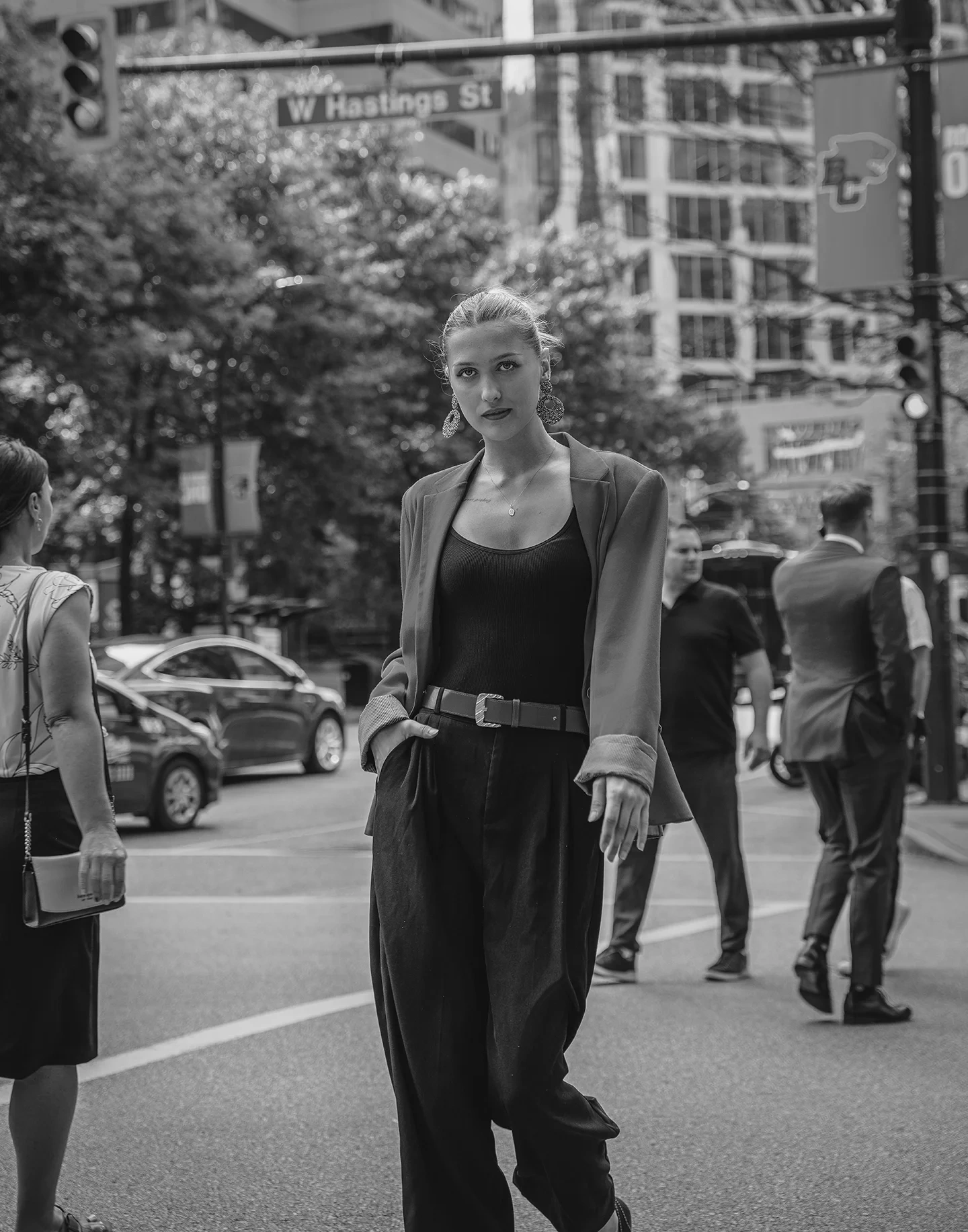 Closing portrait from the Michelle Session One downtown Vancouver editorial