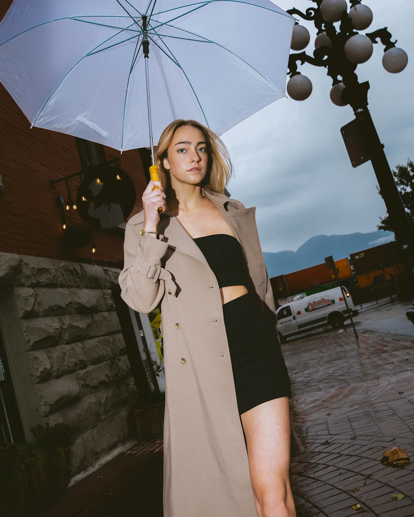 Katelyn editorial cover portrait in Gastown, downtown Vancouver