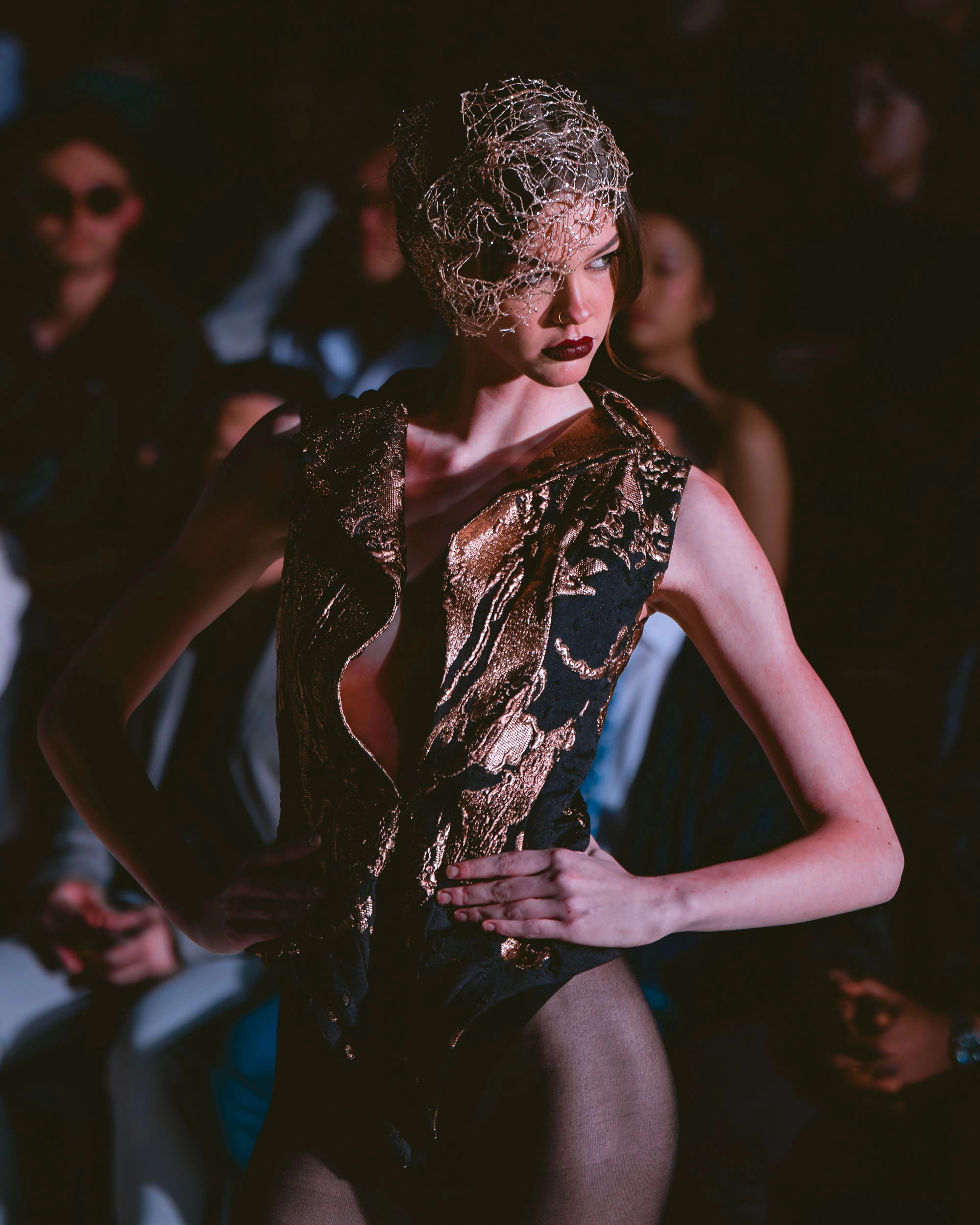 Vancouver Fashion Week model on runway Spring Summer 2025