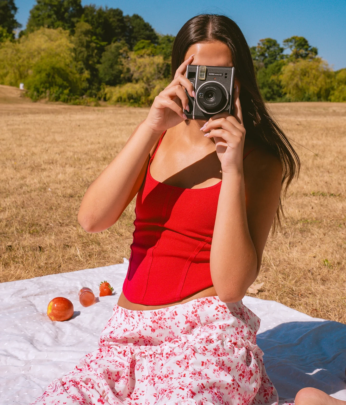 Fashion portrait of Daniela on a summer day with clear skies